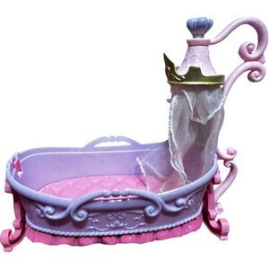Disney Princess Tolly Tots Rocking Crib Baby Bed No Doll Included Rare Toy